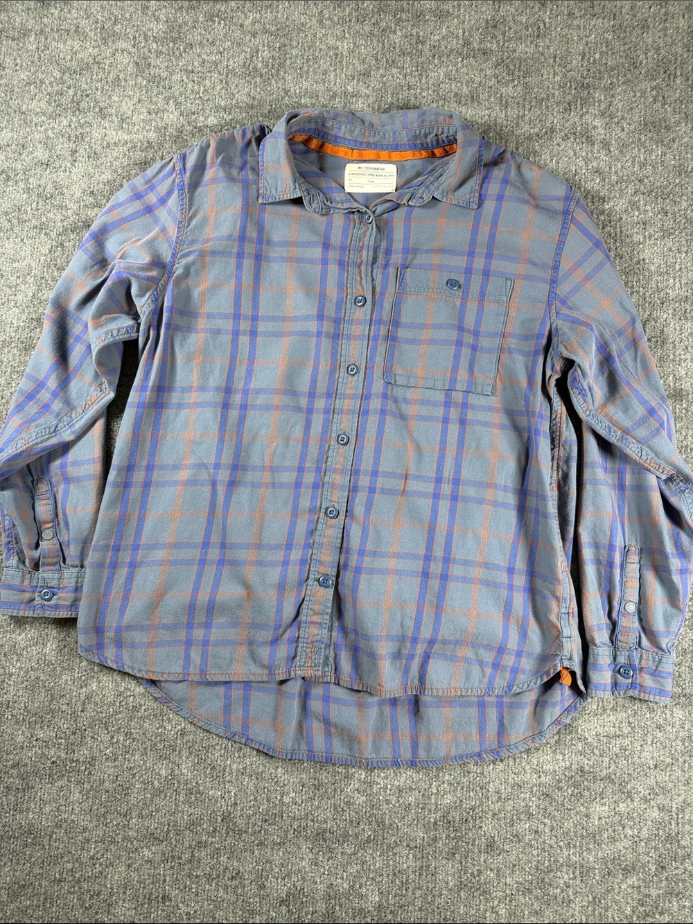 REI Cooperative Cotton Plaid Camping Hiking Shirt Women’s